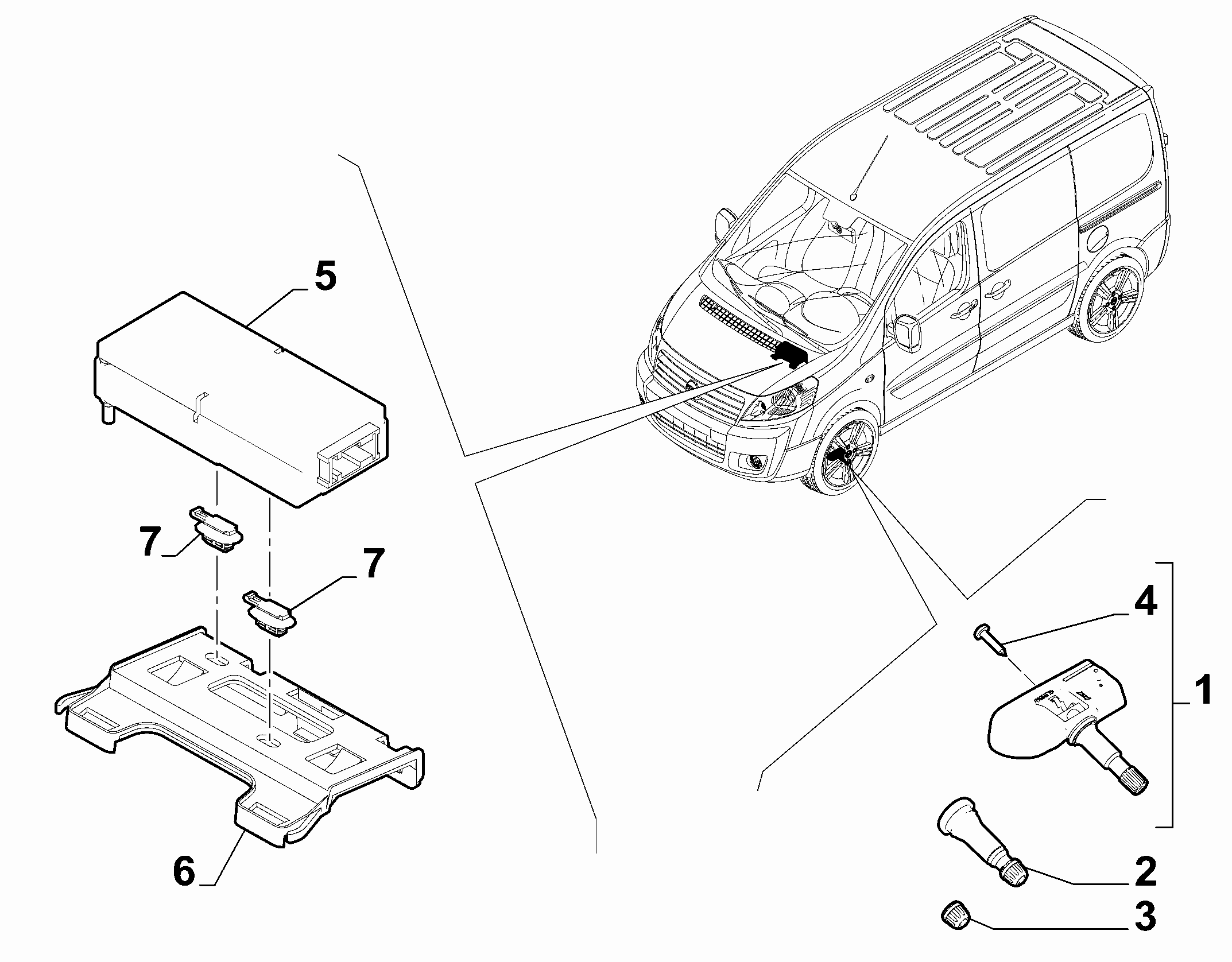 PEUGEOT 9808859080 - Rattaandur, rehvirõhu kontrollsüsteem onlydrive.pro