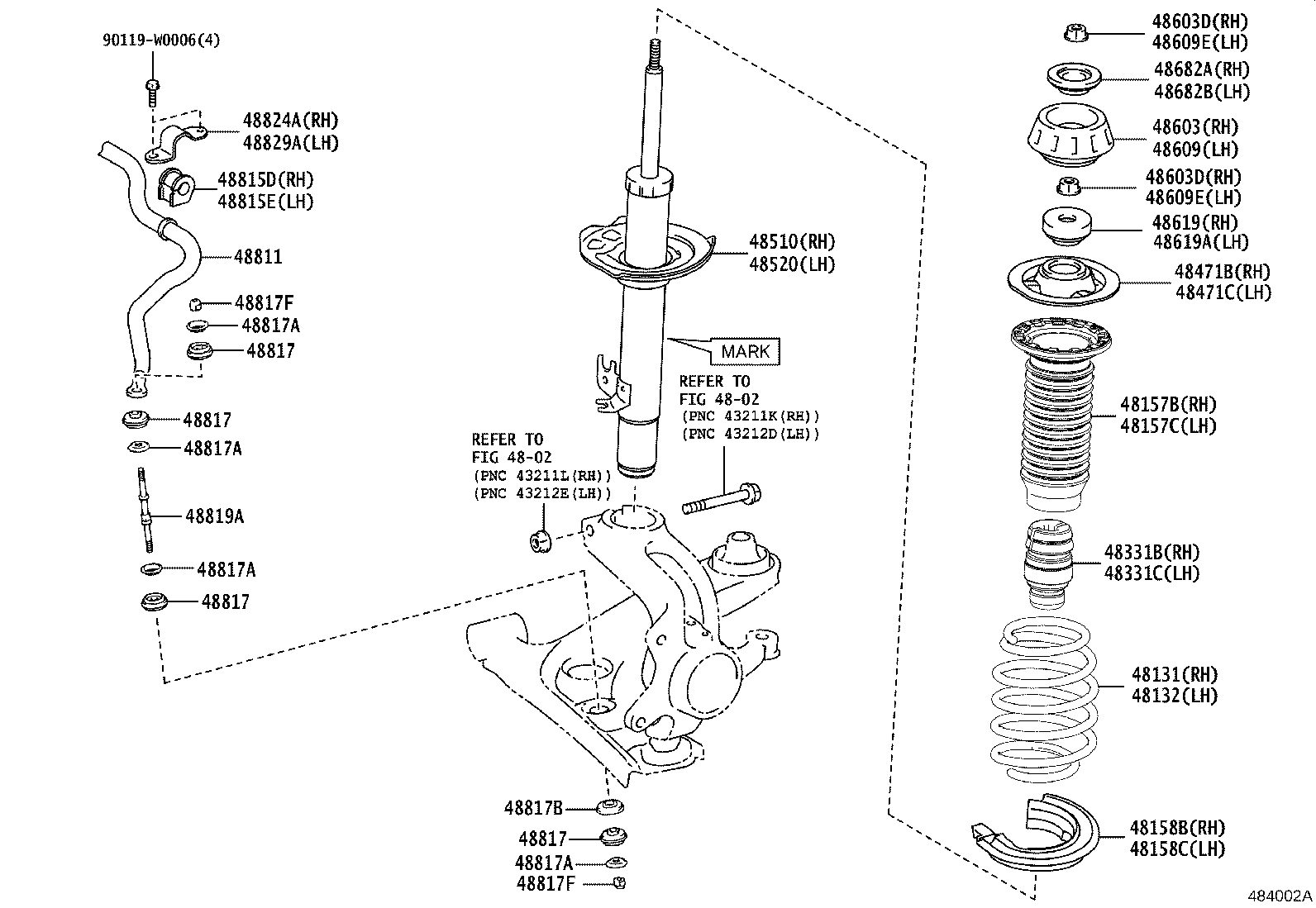 TOYOTA 485200H040 - Iskunvaimennin onlydrive.pro