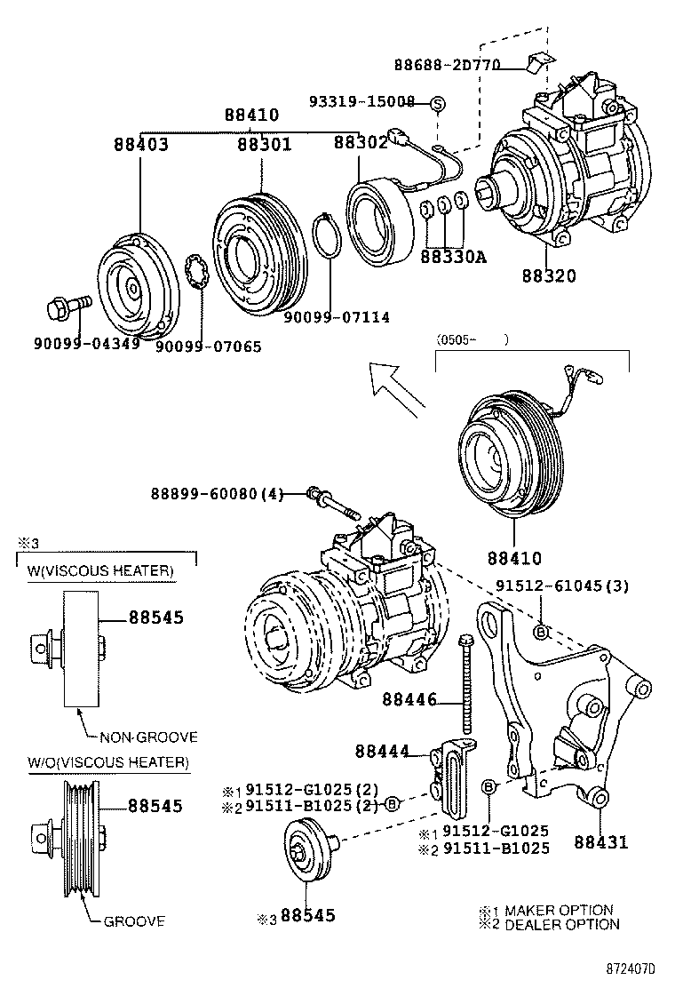 TOYOTA 88410-6A010 - Compressor, air conditioning onlydrive.pro