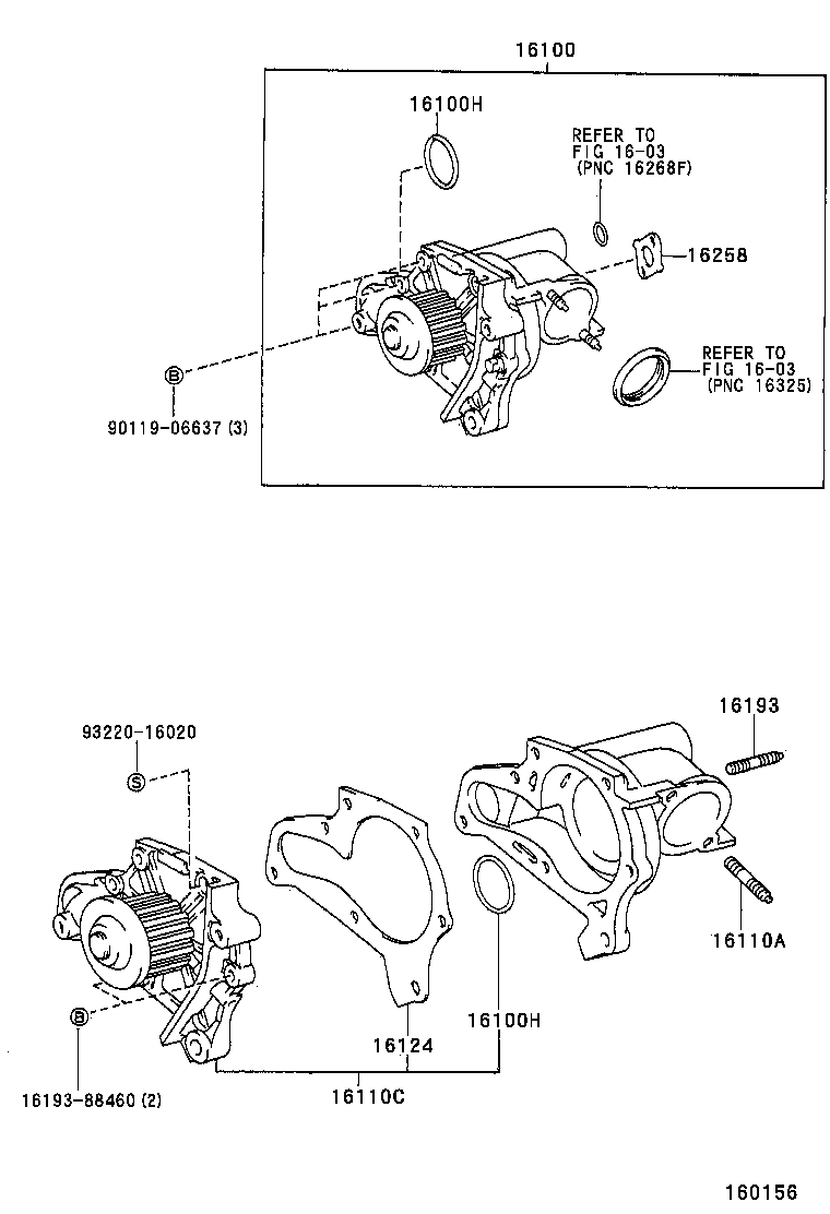 TOYOTA 16110-79026 - Water Pump onlydrive.pro