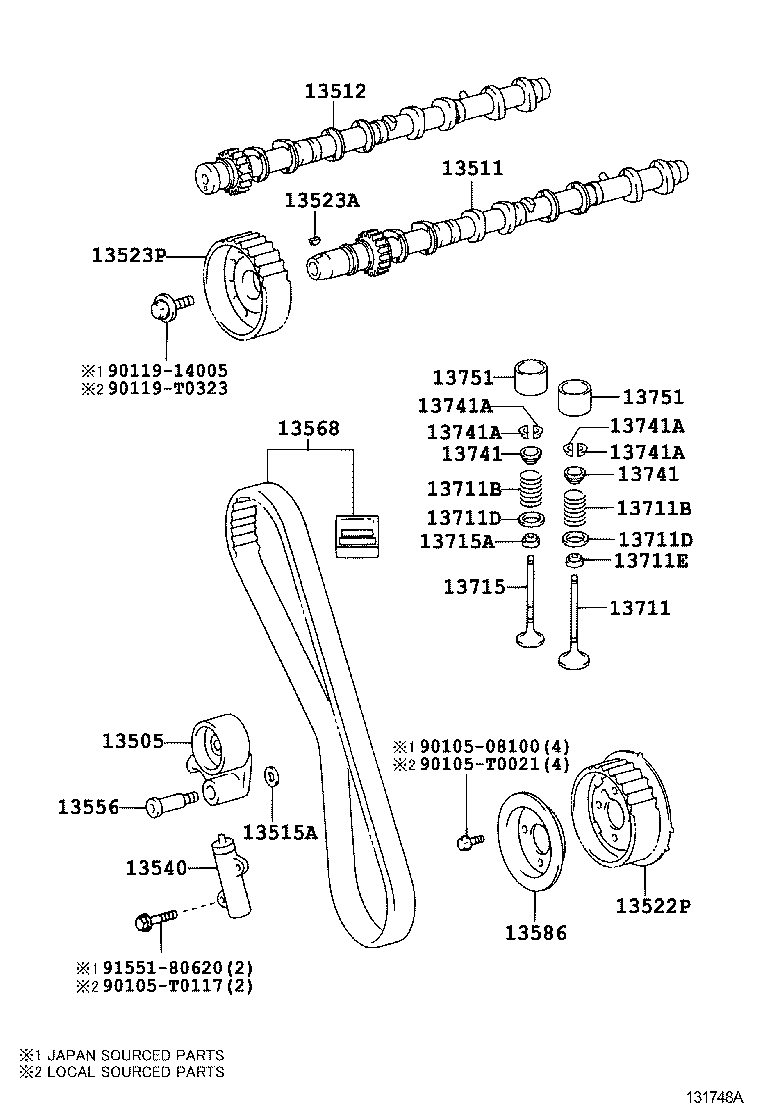 TOYOTA 13540-0L010 - Tensioner Lever, timing belt onlydrive.pro