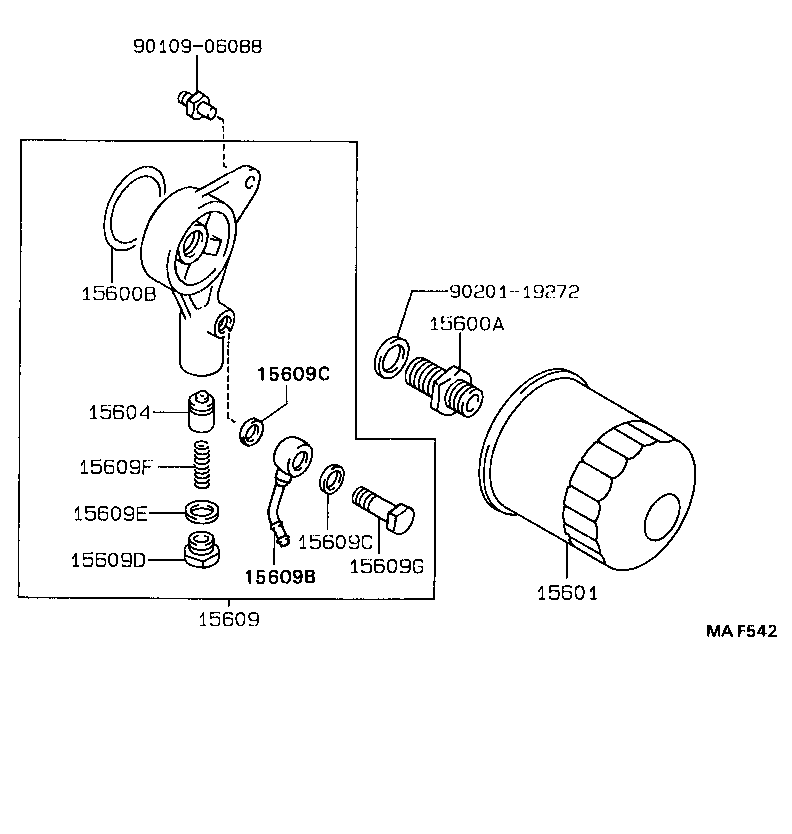 TOYOTA 9091510001 - Eļļas filtrs onlydrive.pro