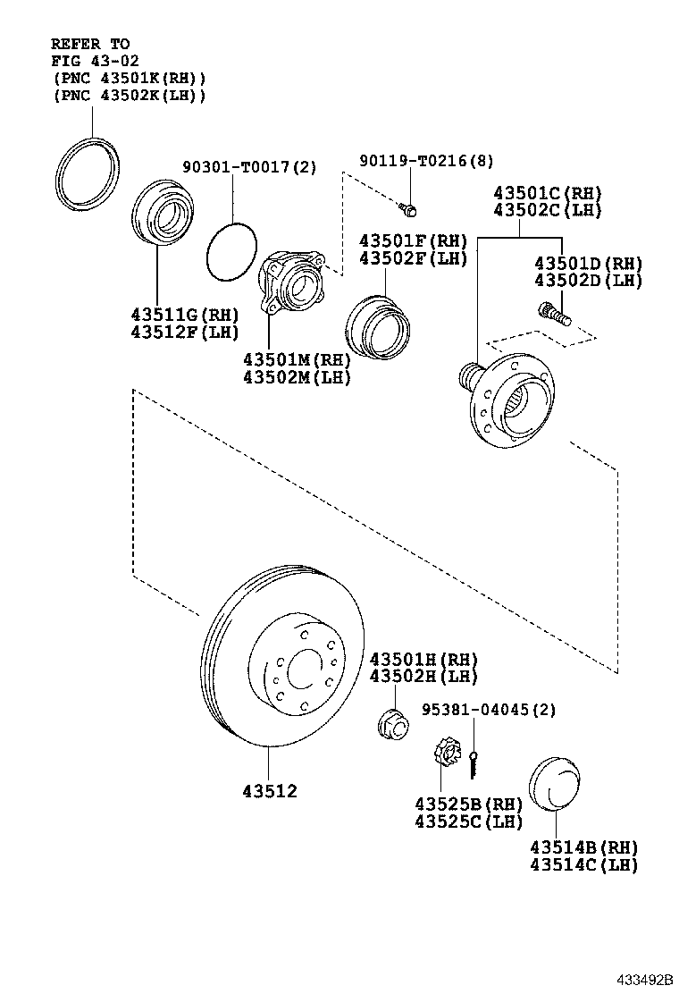 TOYOTA 90366-F0002 - Rattalaagrikomplekt onlydrive.pro