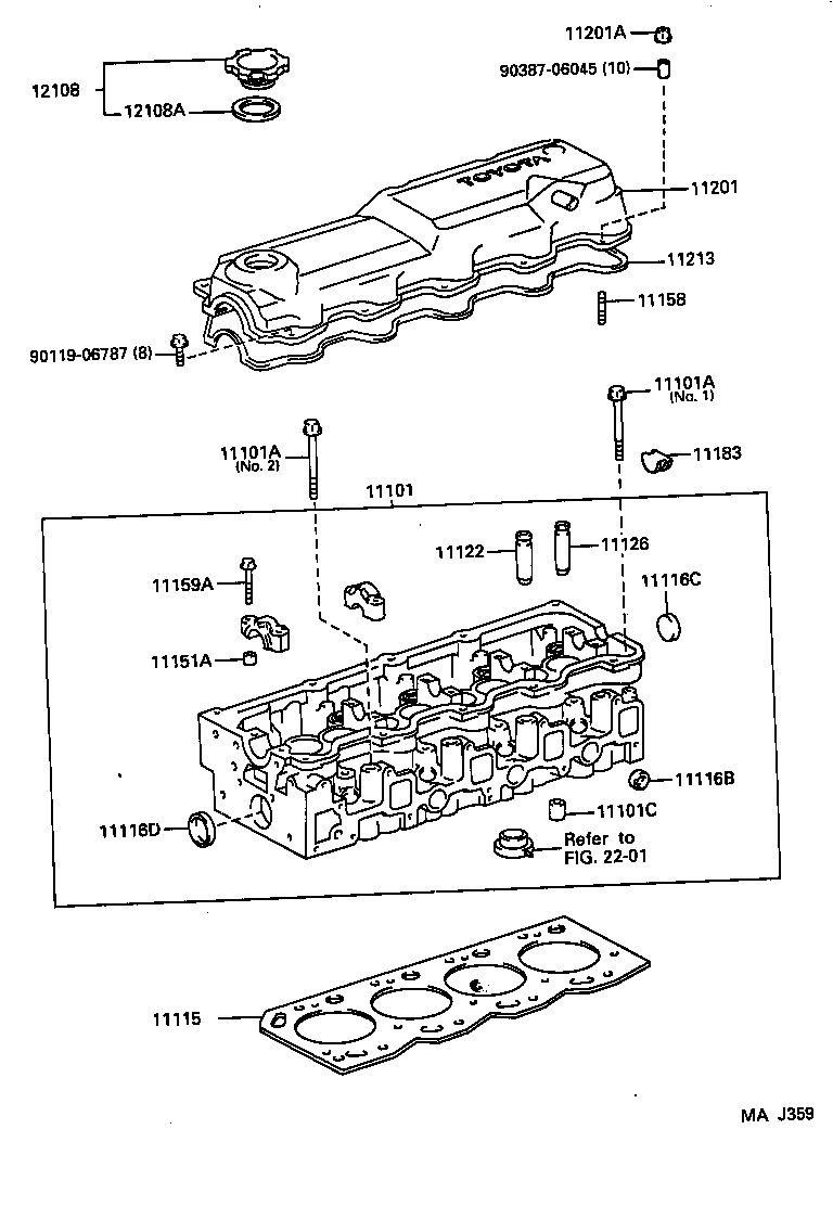 TOYOTA 11213-54050 - Gasket, cylinder head cover onlydrive.pro