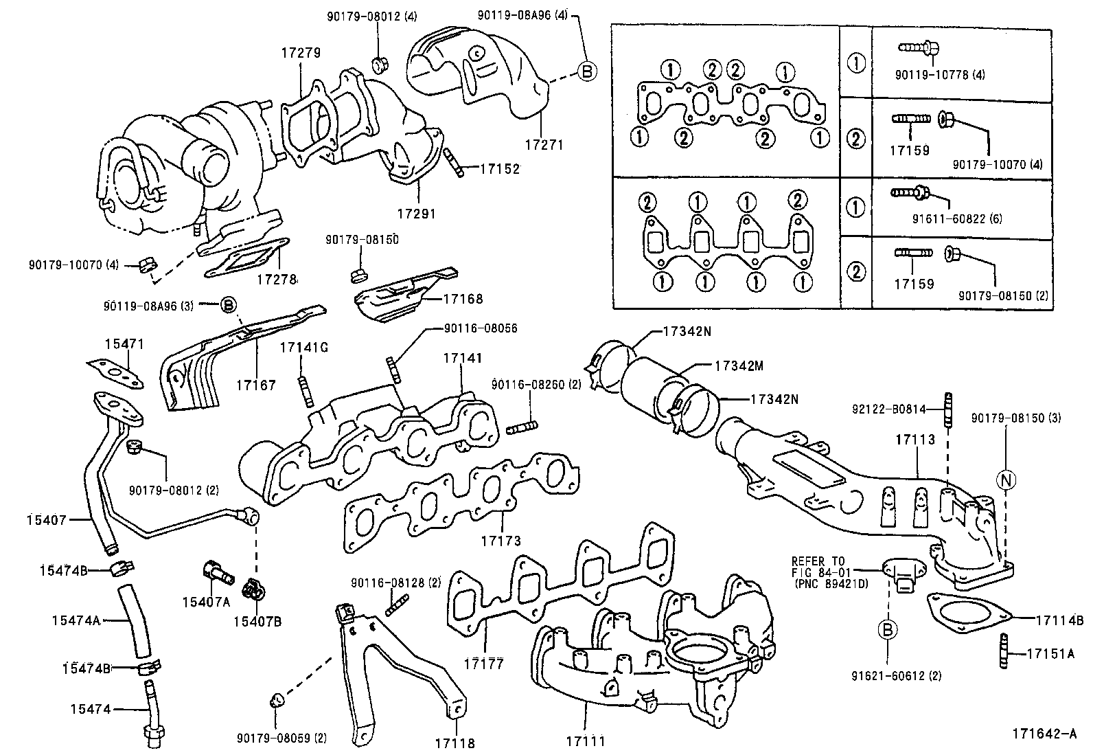 TOYOTA 1547158010 - Gasket, charger onlydrive.pro