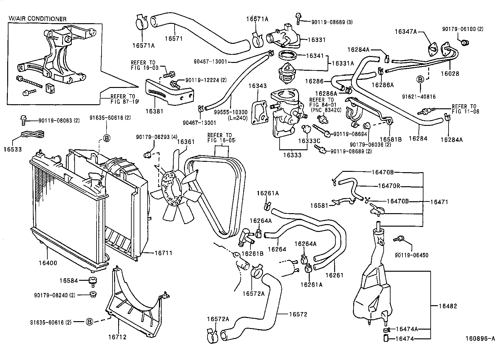 TOYOTA 16340-54010 - Термостат охлаждающей жидкости / корпус onlydrive.pro