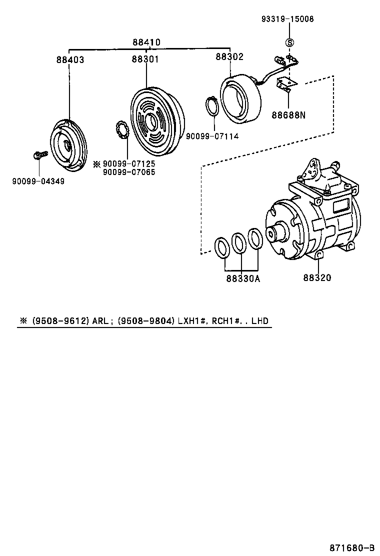 TOYOTA 8832026600 - Kompressor,kliimaseade onlydrive.pro