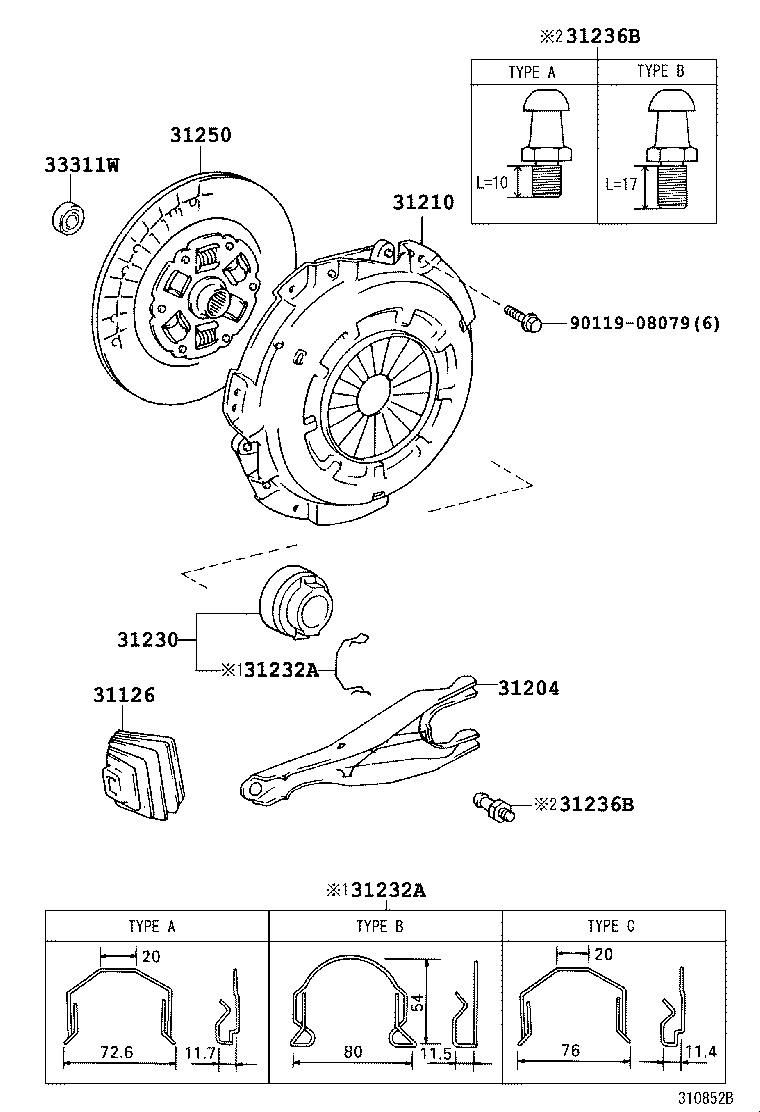 VW 3123035060 - Clutch Release Bearing onlydrive.pro