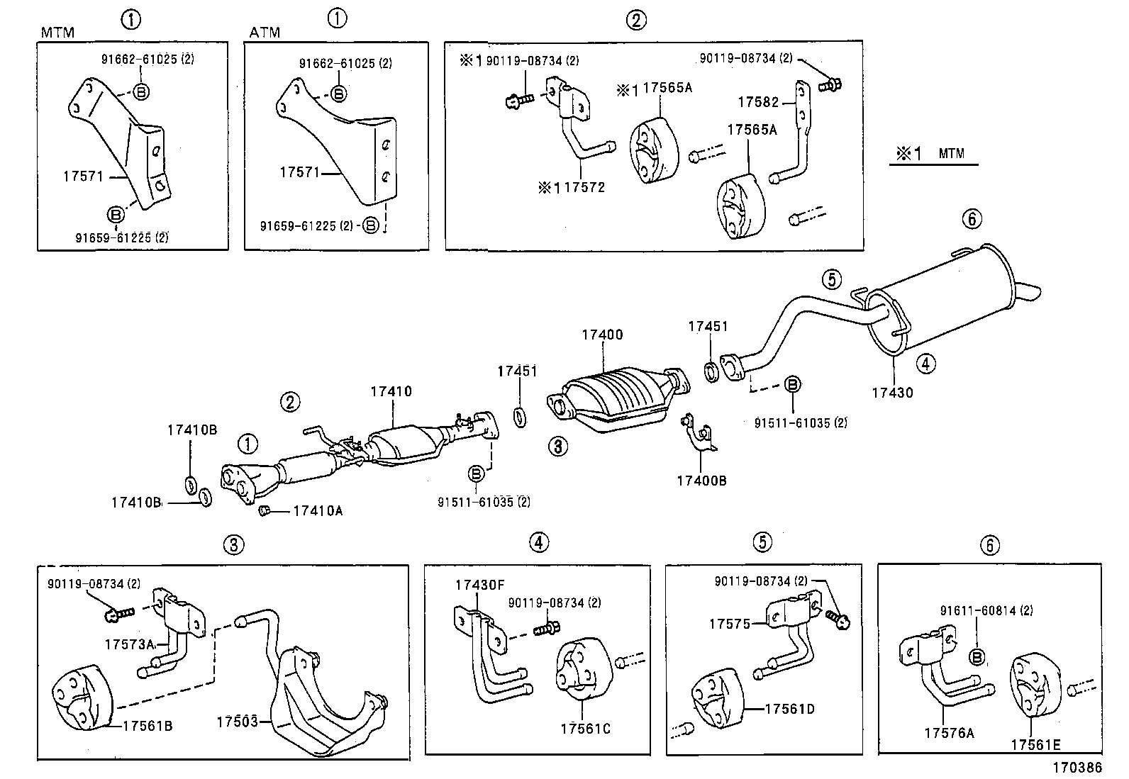 TOYOTA 17565-76030 - Įvorė, stabilizatorius onlydrive.pro