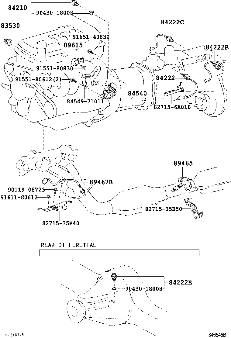 TOYOTA 89465 35660 - Oxygen, Lambda Sensor onlydrive.pro