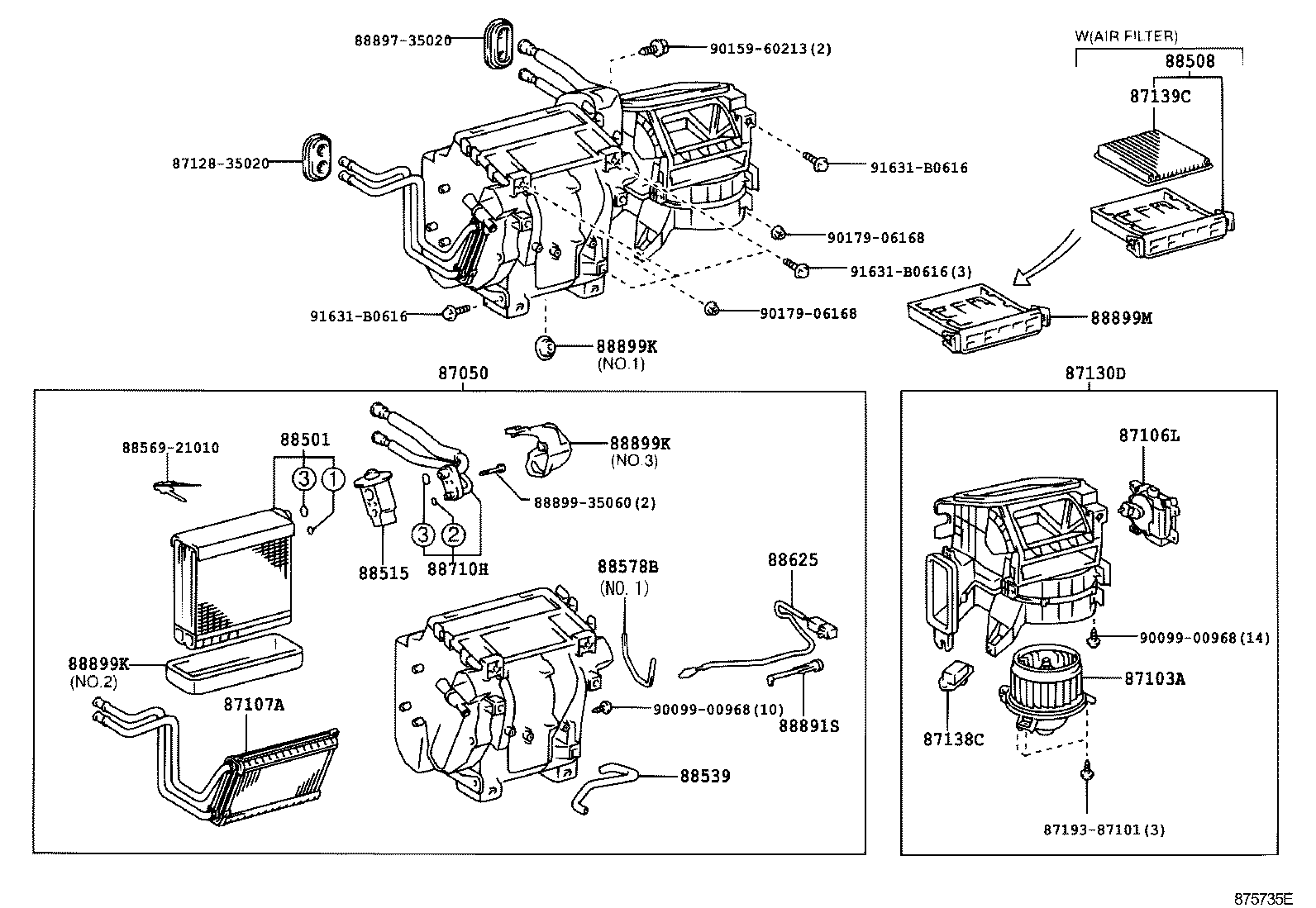 TOYOTA 8850860011 - Фильтр воздуха в салоне onlydrive.pro