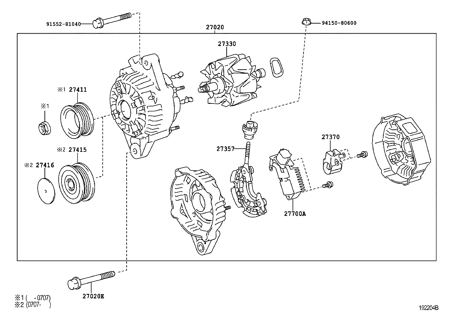 TOYOTA 27700-75030 - Jänniteensäädin onlydrive.pro