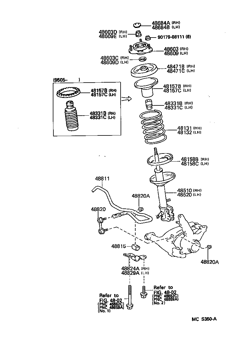 TOYOTA 48609-12340 - Top Strut Mounting onlydrive.pro