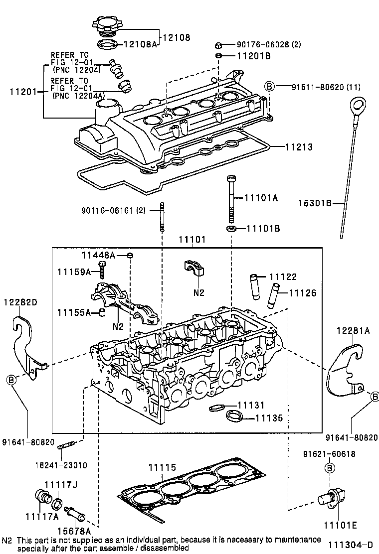 TOYOTA 11115-23030 - Gasket, cylinder head onlydrive.pro