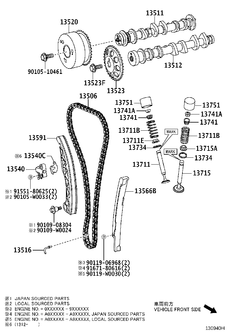 CITROËN 13540-0Q010 - Timing Chain Kit onlydrive.pro