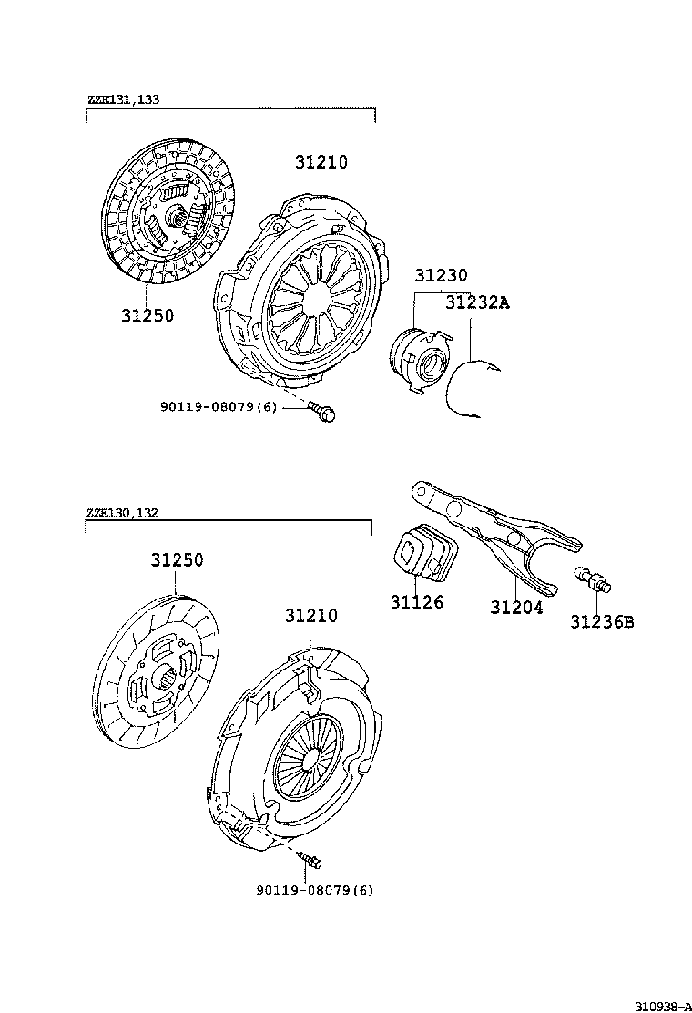 TOYOTA 31230-12191 - Clutch Release Bearing onlydrive.pro