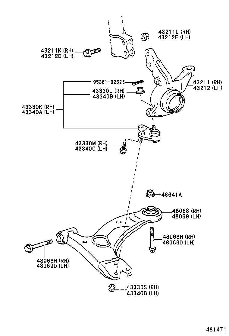 TOYOTA 43330-09190 - Ball Joint onlydrive.pro