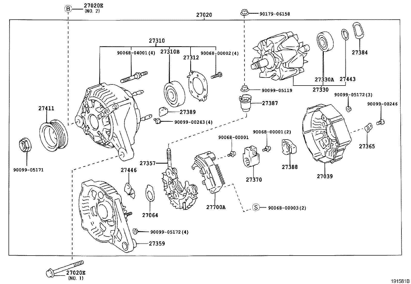 TOYOTA 273300H010 - Ģenerators onlydrive.pro