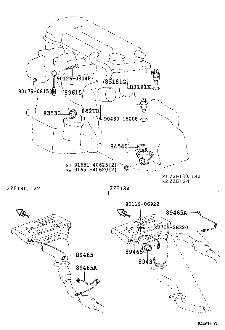 TOYOTA 8946502110 - Oxygen, Lambda Sensor onlydrive.pro