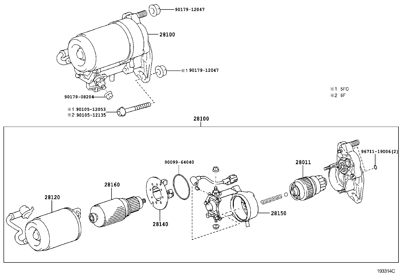 TOYOTA 28100-30071 - Starter onlydrive.pro