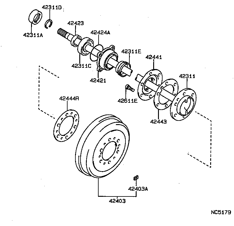 TOYOTA 90301-88077 - Bearing Kit, wheel hub onlydrive.pro