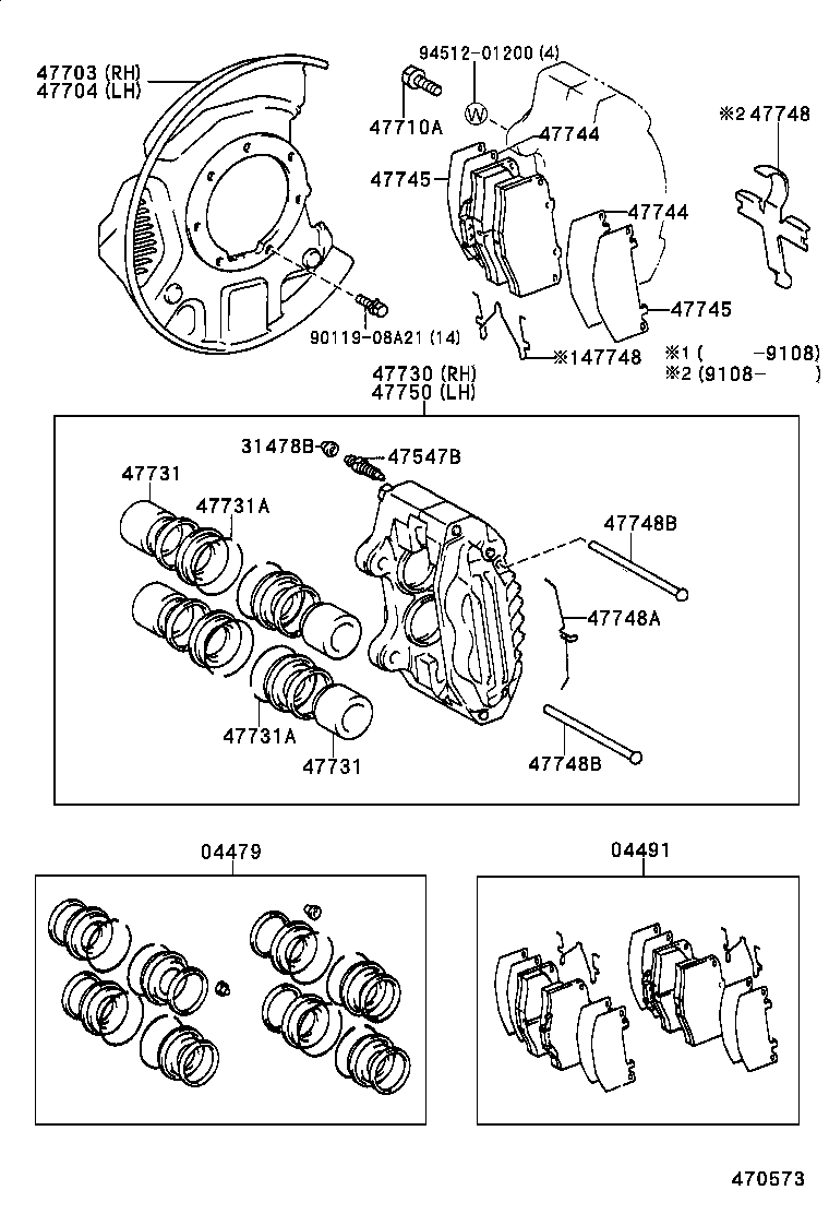 TOYOTA 04491-35240 - Brake Pad Set, disc brake onlydrive.pro