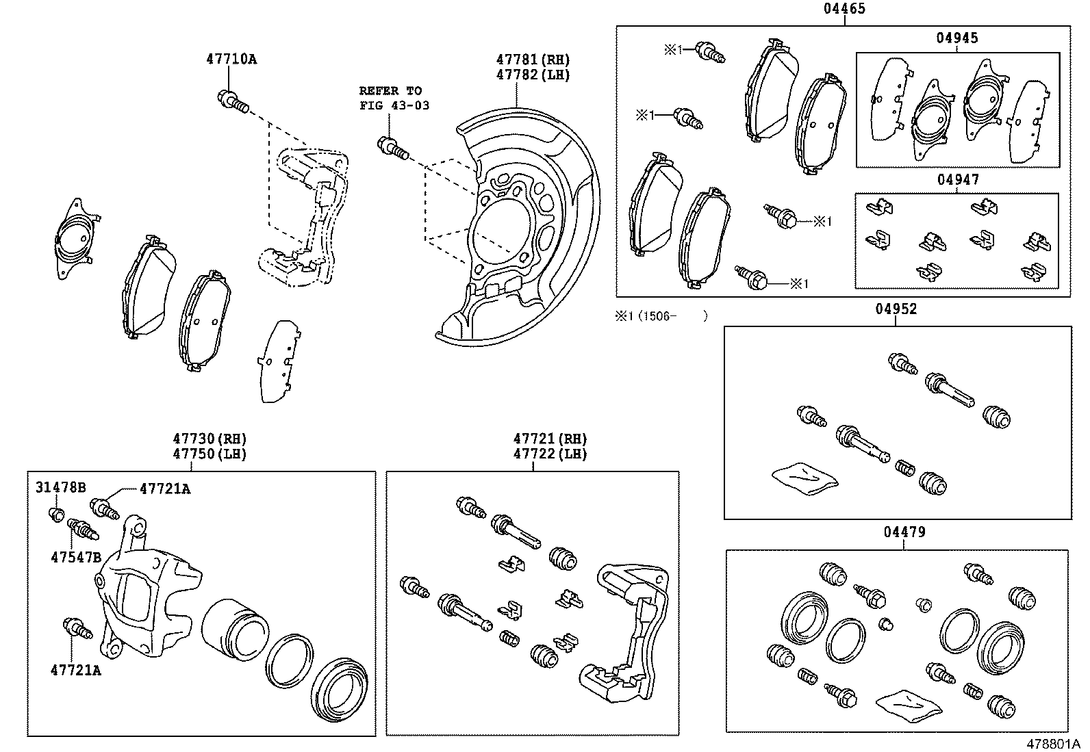 TOYOTA 0446502391 - Brake Pad Set, disc brake onlydrive.pro