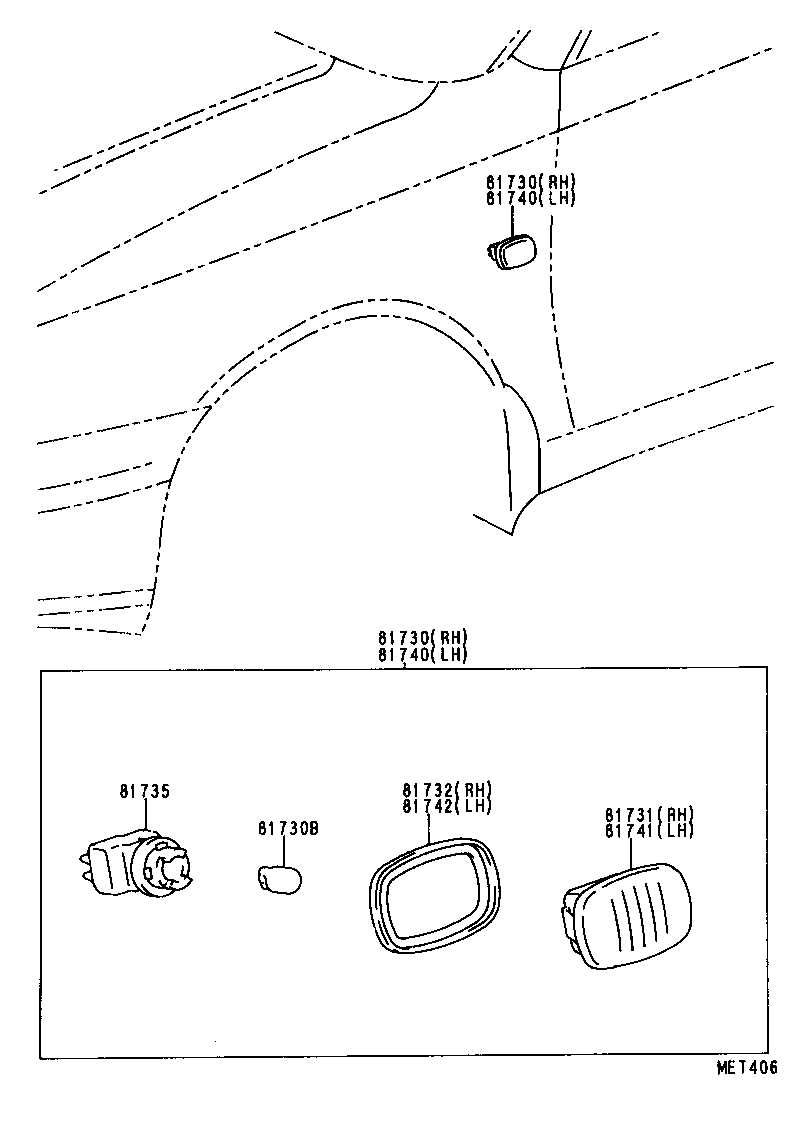 TOYOTA 81730-05010 - Indicator onlydrive.pro