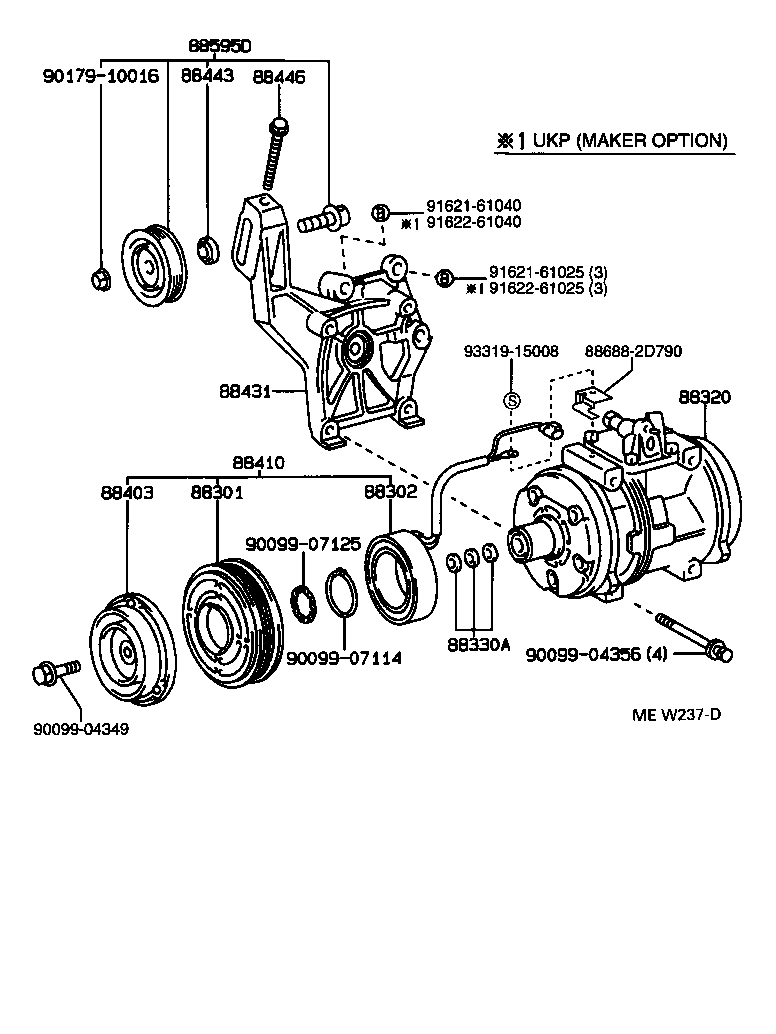 TOYOTA 88410-2B100 - Kompressor,kliimaseade onlydrive.pro