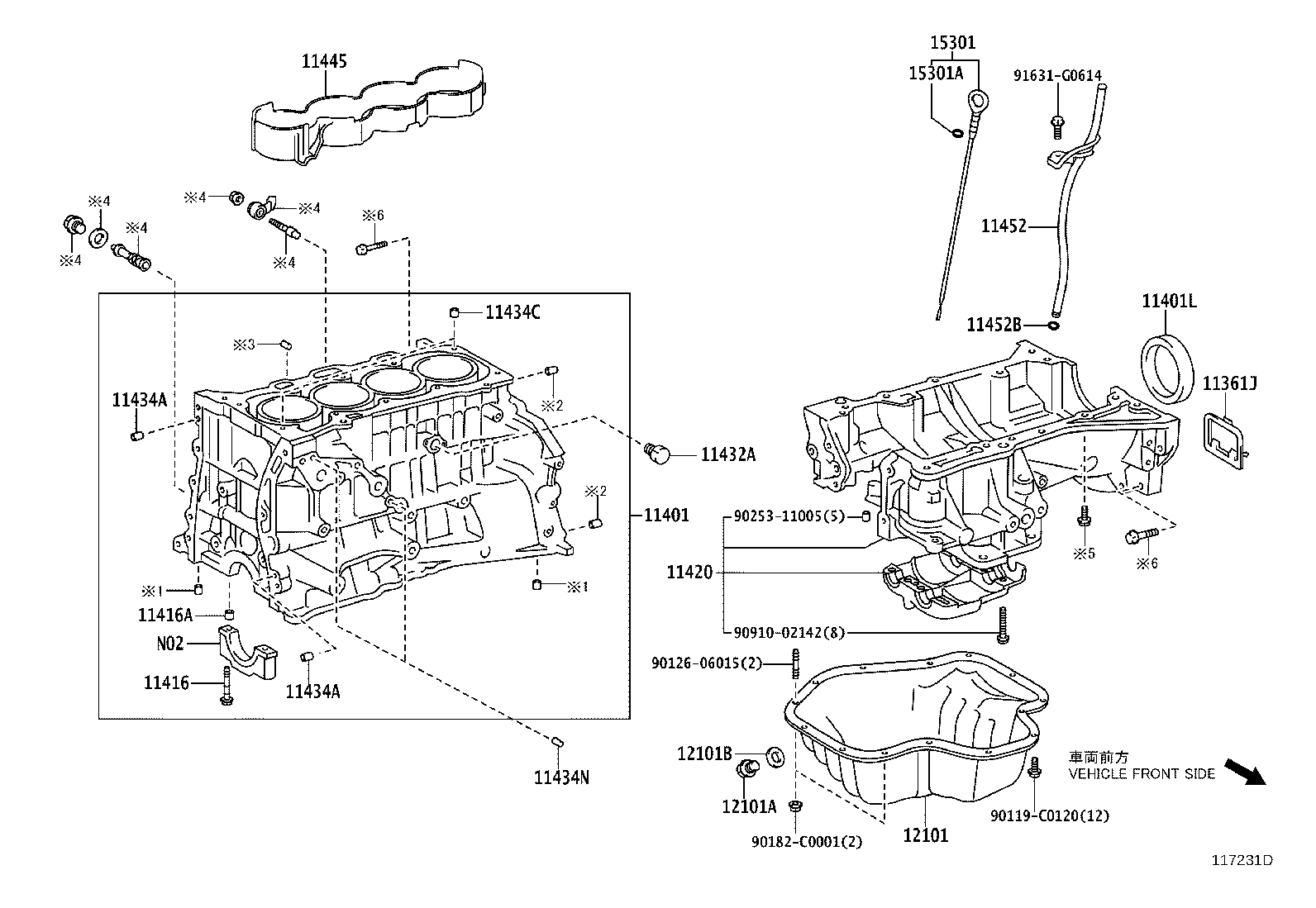 TOYOTA 90311C0024 - Shaft Seal, crankshaft onlydrive.pro