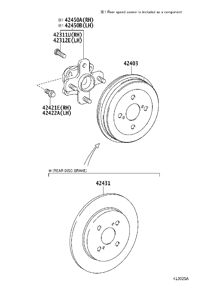 TOYOTA 42450-74010 - Rattalaagrikomplekt onlydrive.pro