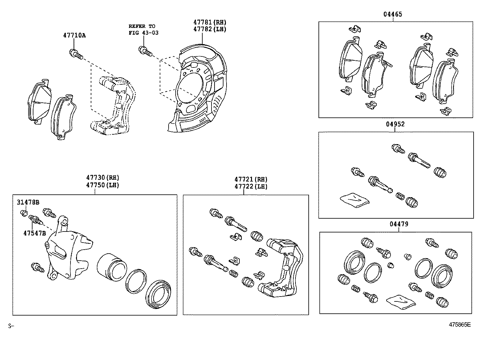 TOYOTA 04465-02200 - Brake Pad Set, disc brake onlydrive.pro