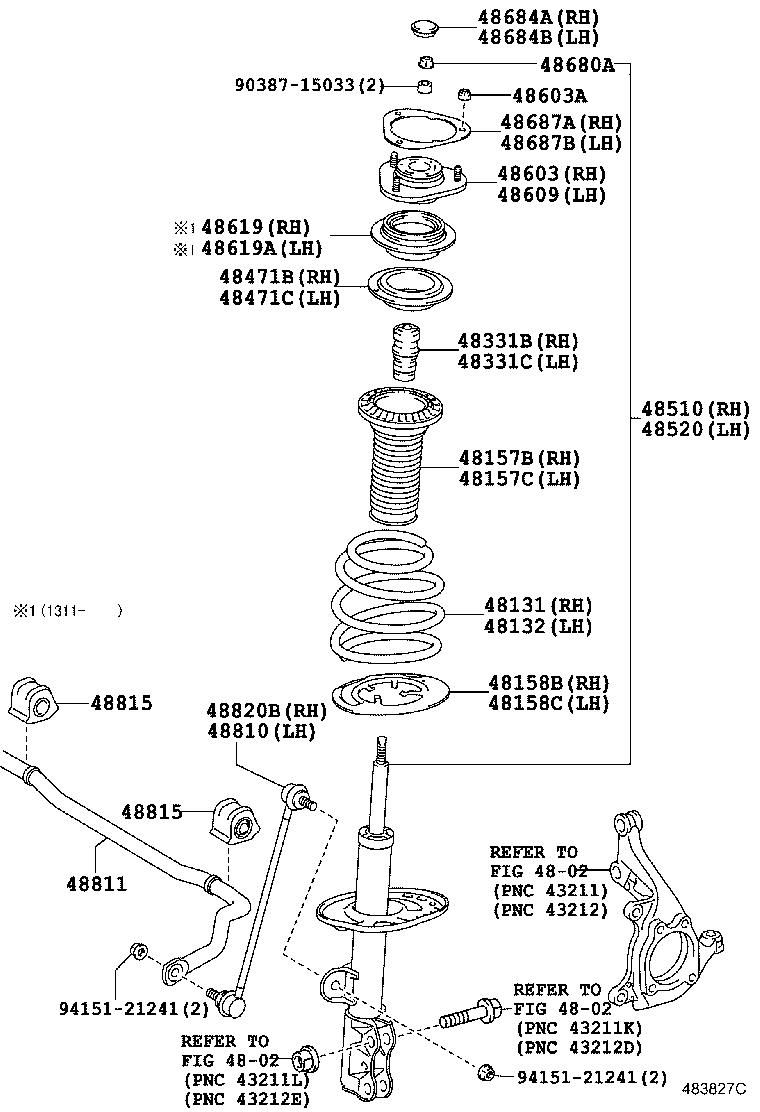 TOYOTA 4851080647 - Amort onlydrive.pro