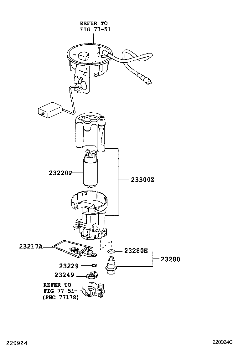 TOYOTA 2322128020 - Fuel Pump onlydrive.pro