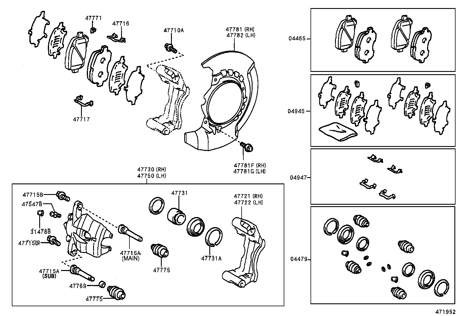 TOYOTA 4773028260 - Brake Caliper onlydrive.pro