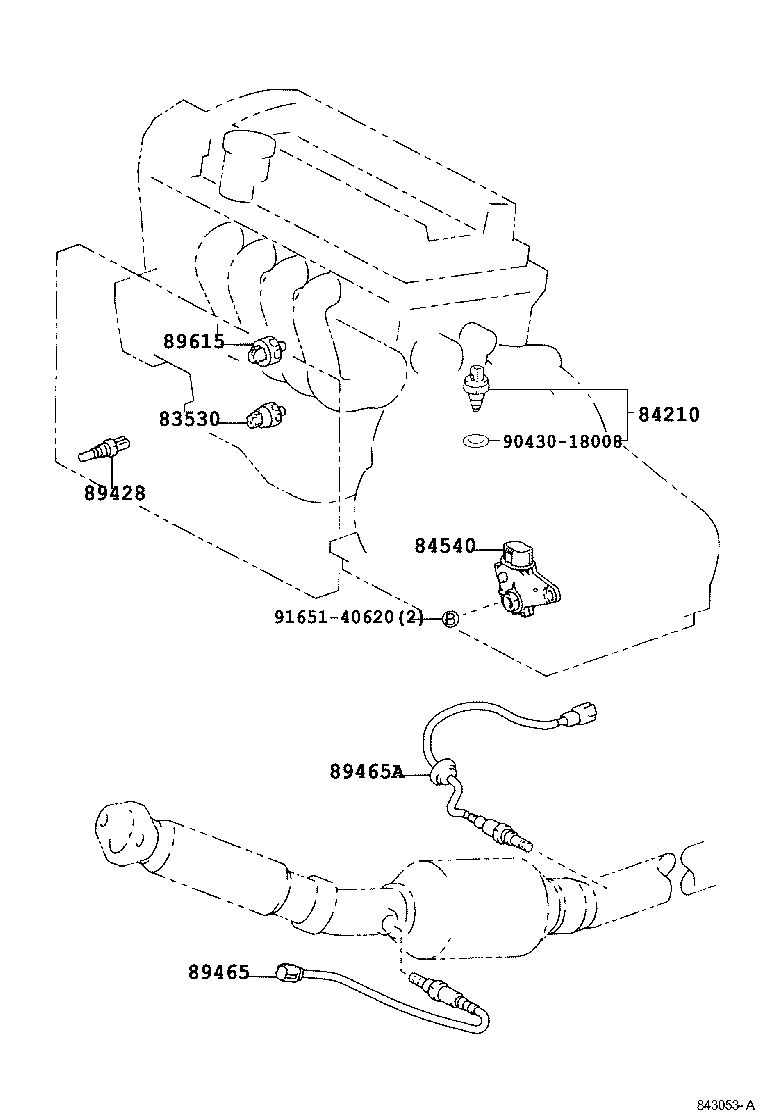 TOYOTA 89465-52060 - Oxygen, Lambda Sensor onlydrive.pro