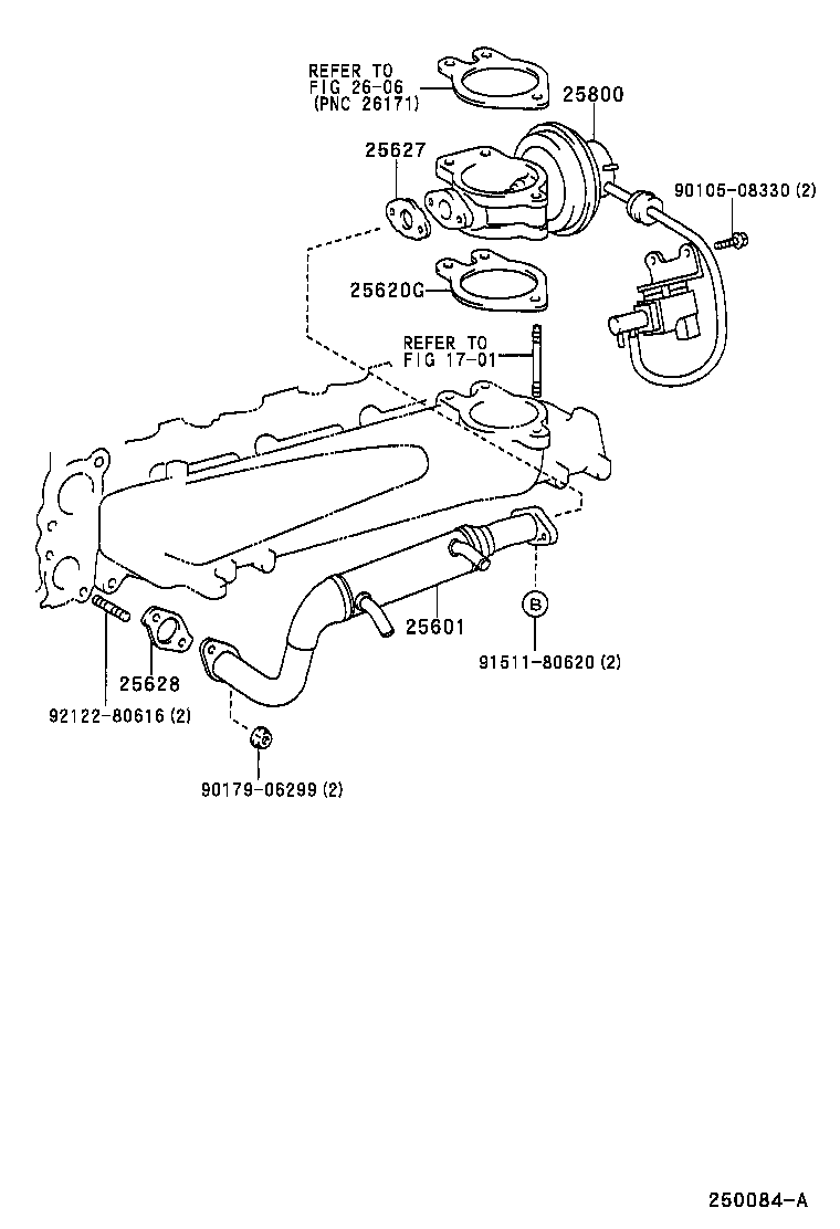 TOYOTA 90105-08330 - Skrūve, Izplūdes sistēma onlydrive.pro