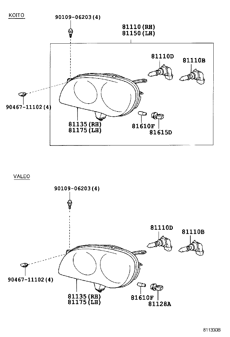 TOYOTA 90080-81081 - Lemputė, rūko žibintas onlydrive.pro