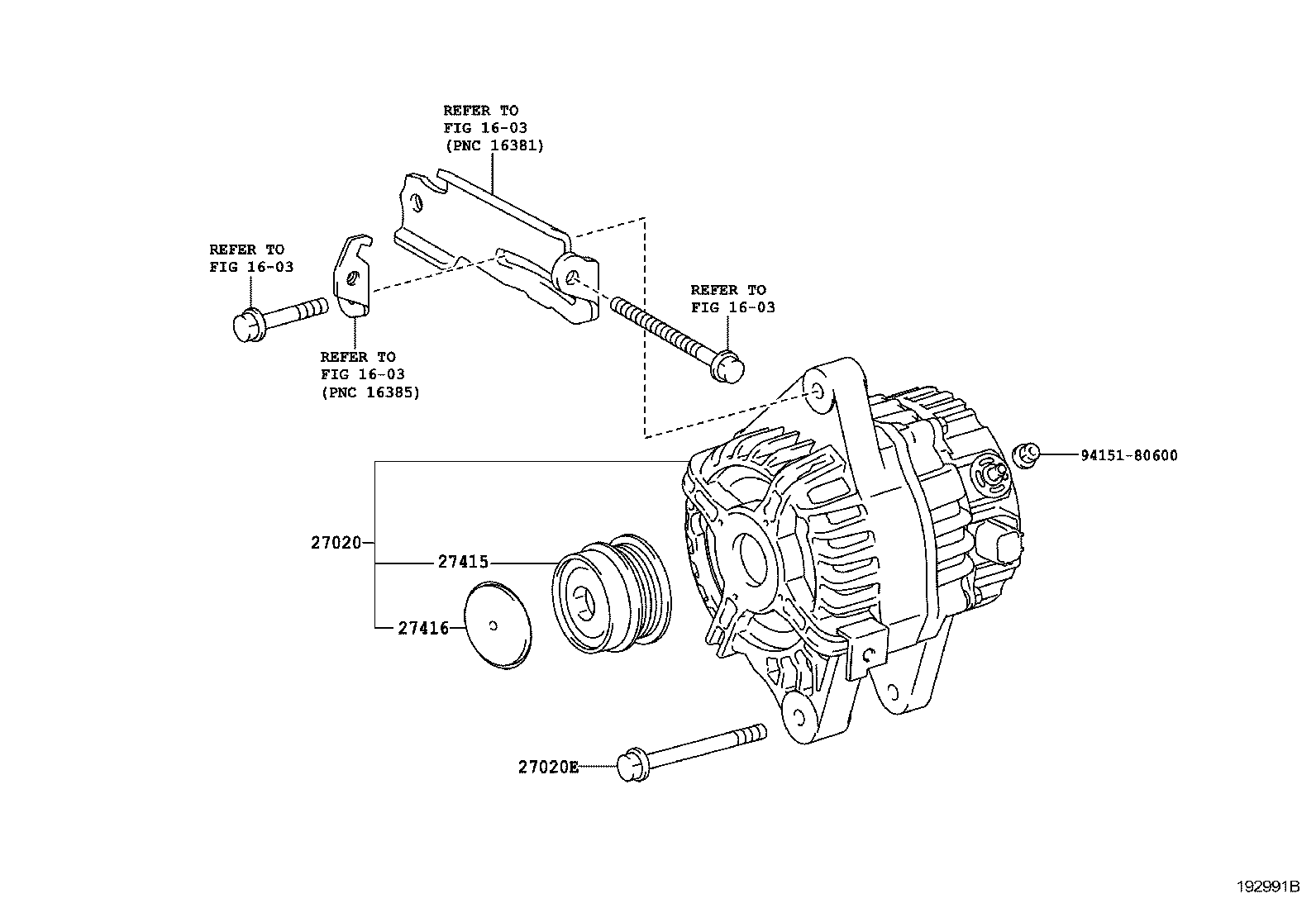 TOYOTA 27060-0T091 - Laturi onlydrive.pro