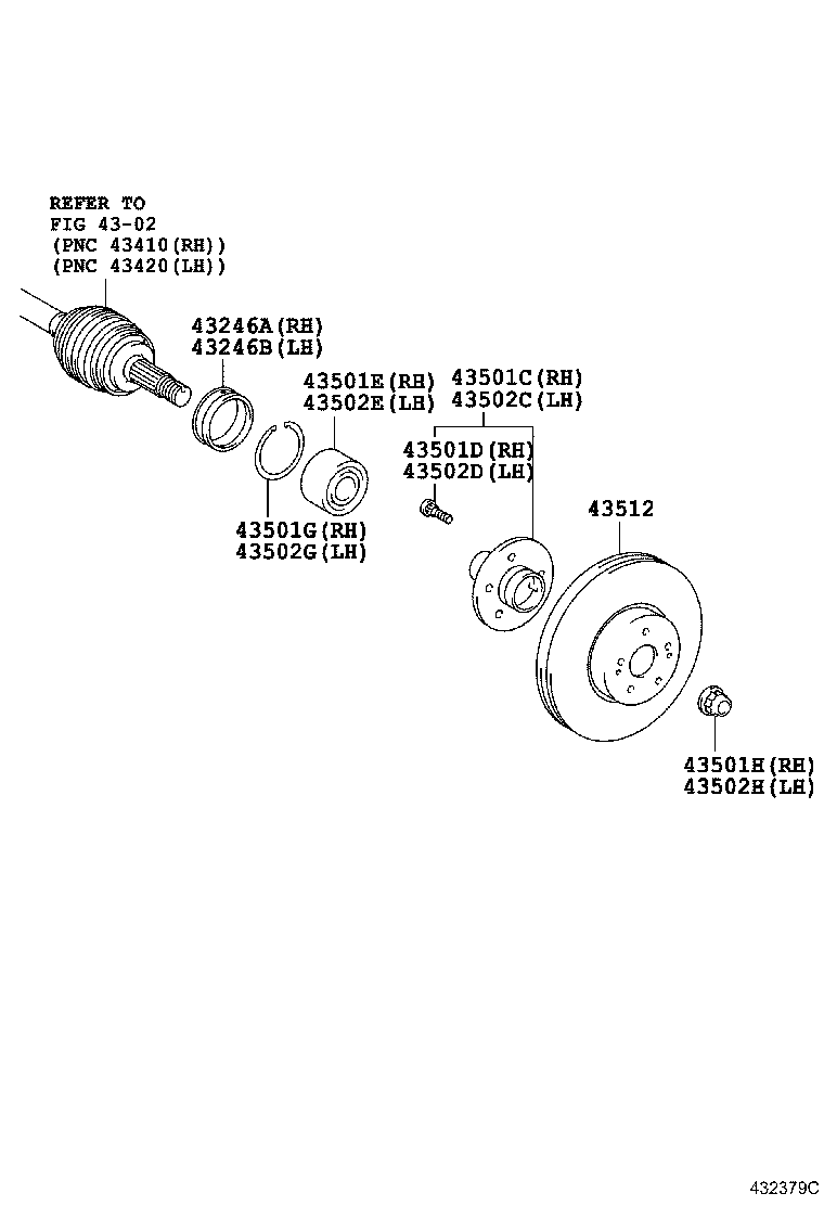 TOYOTA 43512-33140 - Brake Disc onlydrive.pro