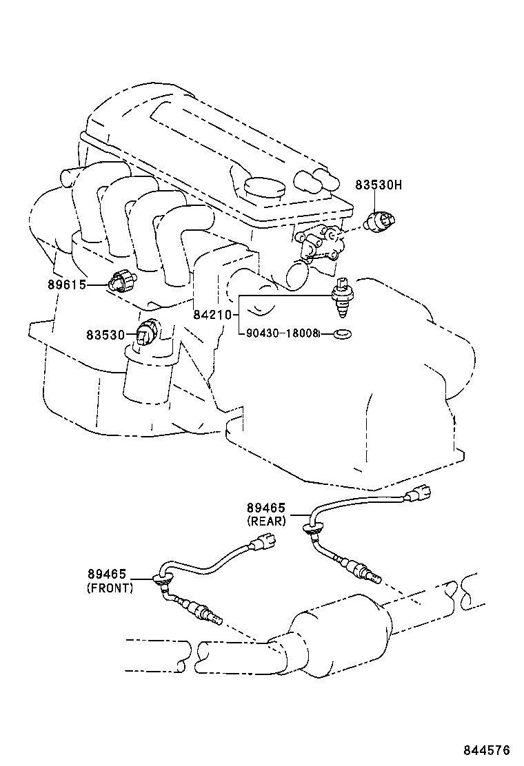 TOYOTA 89465 02090 - Oxygen, Lambda Sensor onlydrive.pro