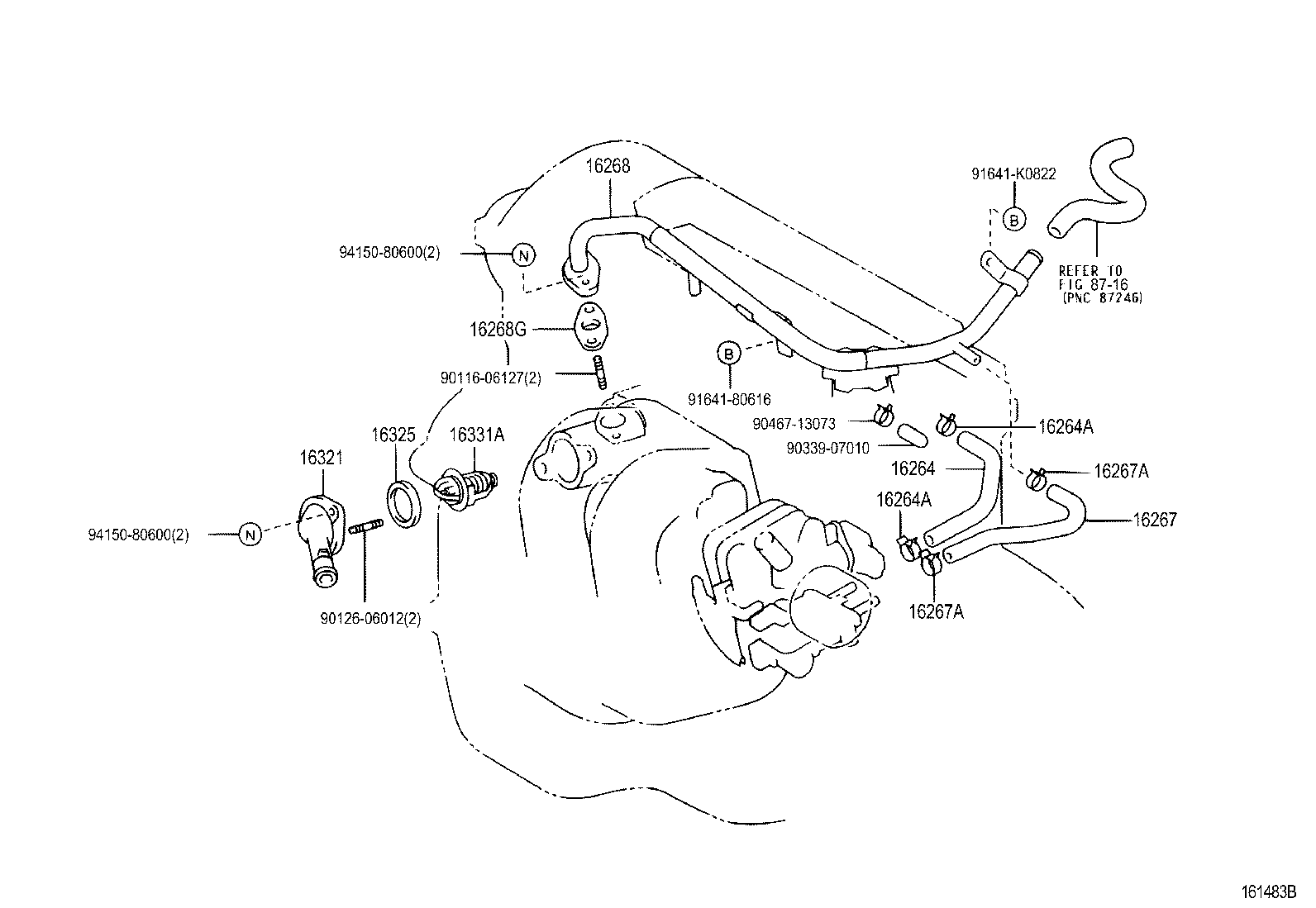 TOYOTA 90916-03084 - Termostaatti, jäähdytysneste onlydrive.pro