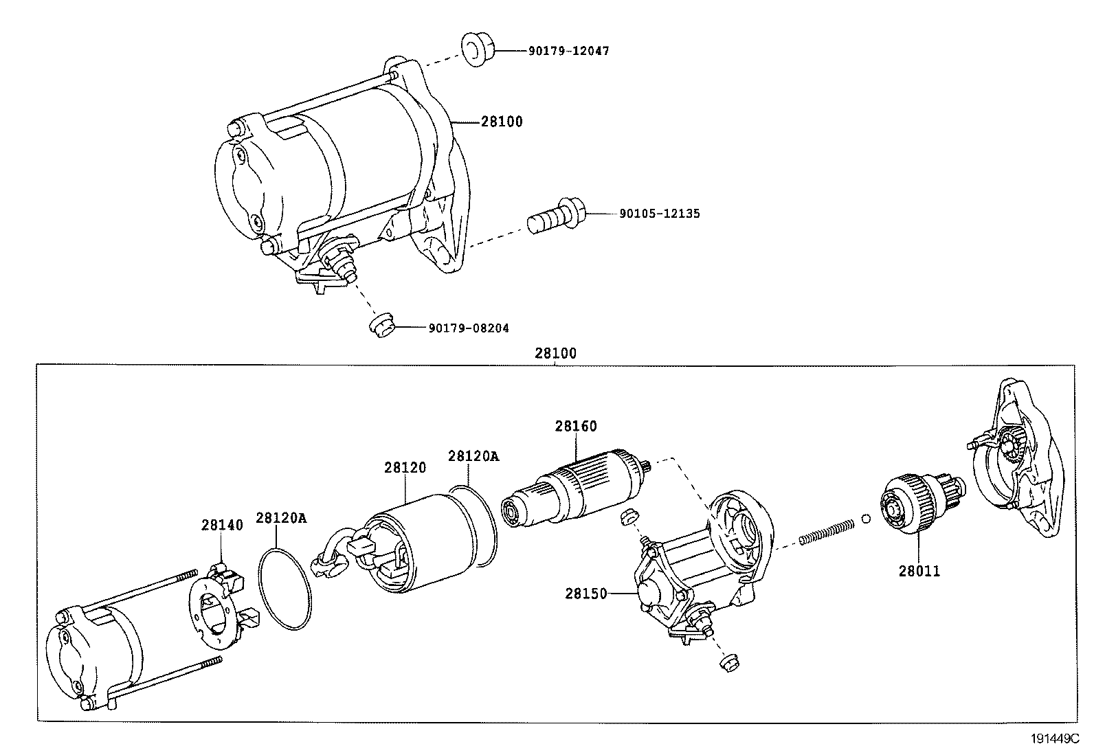 TOYOTA 2810030040 - Starter onlydrive.pro