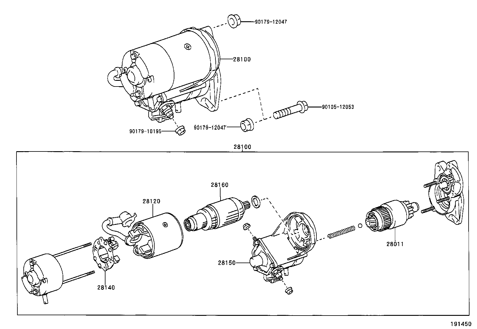 TOYOTA 28120-54380 - Field Winding, starter onlydrive.pro