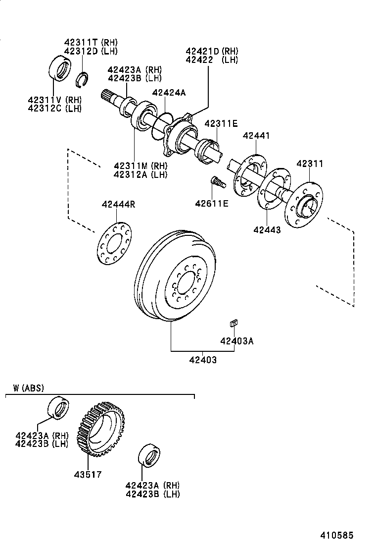 TOYOTA 90363-40068 - Bearing Kit, wheel hub onlydrive.pro