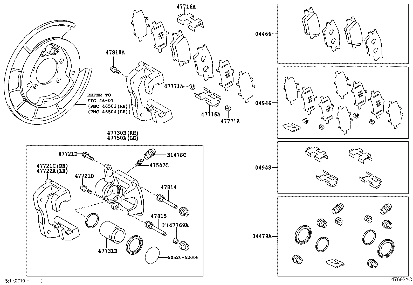 TOYOTA 47830-42060 - Bremžu suports onlydrive.pro