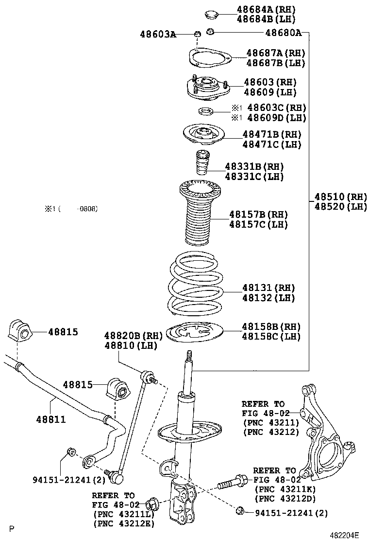 TOYOTA 48510-80285 - Amort onlydrive.pro