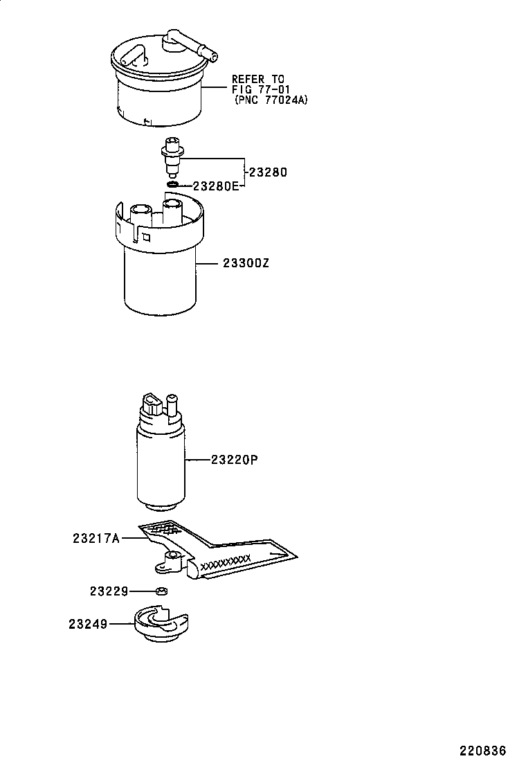 TOYOTA 23217-21030 - Fuel Pump onlydrive.pro