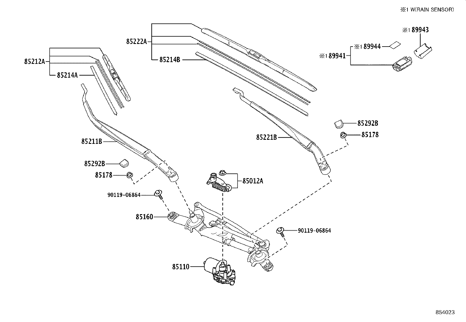 TOYOTA 8522212B00 - Stikla tīrītāja slotiņa onlydrive.pro