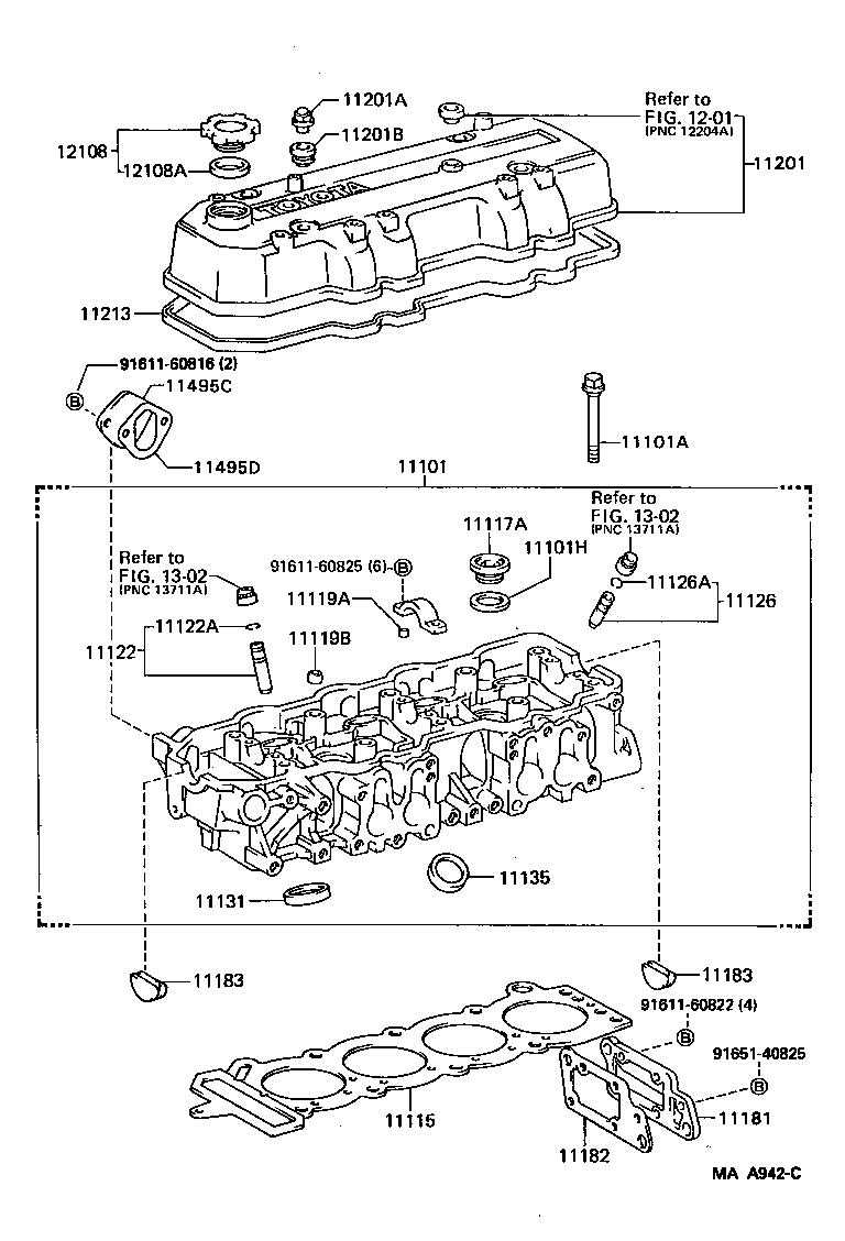 TOYOTA 11183-38010 - Tiiviste, venttiilikoppa onlydrive.pro